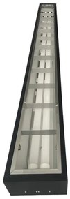 Corp de iluminat fluorescent 2xG13/18W/230V negru 120 cm