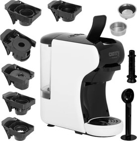 La mâna a doua: Espressor cafea macinata si capsule 9 in 1 Camry CR 4414, 3000W, 19 bar, Negru/Alb