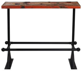 245387 vidaXL Masă de bar, multicolor, 120 x 60 x 107 cm, lemn masiv reciclat