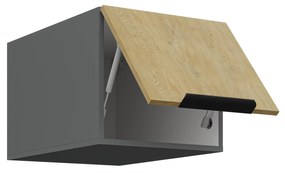 Dulap superior de bucătărie Carminia 40 NAGU-36 1F (stejar cremona + antracit). 1127946