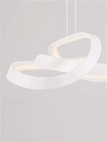 Lustra suspendata LED CCT OLIA aluminiu alb