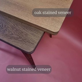 Masă de dining extensibilă cu blat cu aspect de lemn de frasin 65x90 cm Envelope – Ragaba