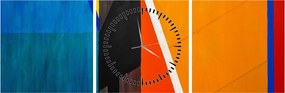 Tablou - Geometrie (cu ceas) (90x30 cm)