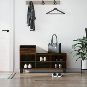 vidaXL Pantofar, stejar maro, 102x36x60 cm, lemn prelucrat