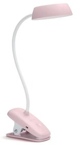 Lampă LED dimabilă cu clemă DONUTCLIP LED/3W/5V roz Philips