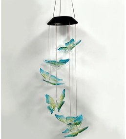 Lampă solară LED RGB 6xLED/1,2V 300 mAh IP44 - model fluture