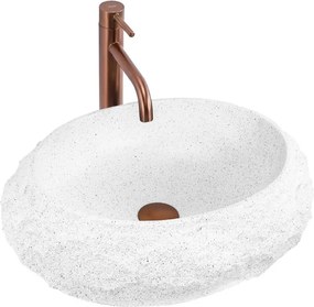 Lavoar compozit pe blat Rea Mika 50 cm gri mat