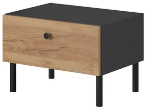 Set 2 buc. noptiere Dalde D (Stejar craft auriu + antracit). 1071344