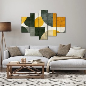 Tablou - Abstracție în culoare de măslin (150x105 cm)