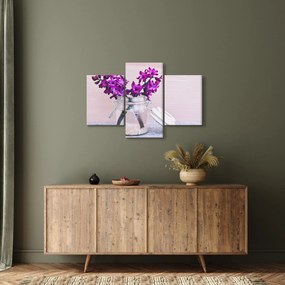 Tablou cu flori violete (90x60 cm)