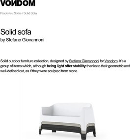 Set de 4 Canapele moderne de exterior / interior design premium SOLID SOFA 55022 Vondom