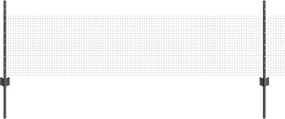 vidaXL Gard cu Stâlp Gri 0,5 x 10 m Oțel