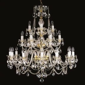 Candelabru cristal Bohemia 21 brate, diam. 95cm Andrea XXI CE