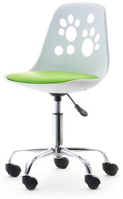Scaun pentru copii Footy (verde + crom). 1109922