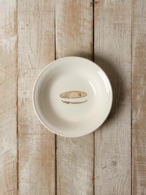 Farfurie adanca, vintage, din ceramica, D20.5cm, Surf