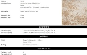 Covor design LUX tesut manual Noli 200x300