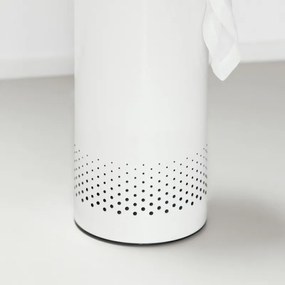 Cos de rufe Brabantia 90300239, 35 L, Capac din pluta, Umplere fara deschidere, Gauri ventilatie, Alb