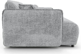 Canapea gri deschis cu tapițerie din chenille 250 cm Nelia Big – Ropez