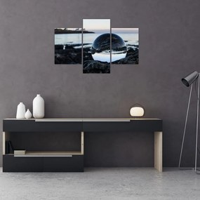 Tablou - Bile de sticlă pe piatră (90x60 cm)