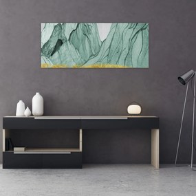 Tablou - Munții Smarald N⁰1 (120x50 cm)