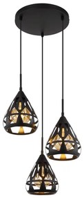 Lustră pe cablu Globo 15889-3H HASSAN 3xE27/40W/230V