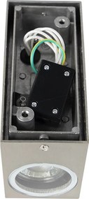 Aplică modernă din aluminiu cu 2 lumini IP44 - Baleno