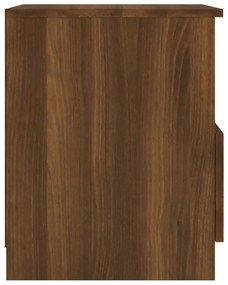 Noptiere, 2 buc., stejar maro, 40x40x50 cm, lemn prelucrat 2, Stejar brun