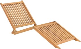vidaXL Șezlong, lemn masiv de tec