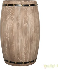 Raft pentru sticle- Bar design colonial Chateau 60cm natur