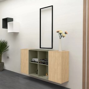 Boxie dulap de perete deschis 80x80x37 cm verde