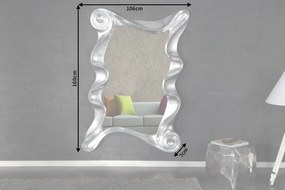 Oglinda decorativa deosebita Alice 160cm argintiu