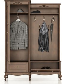 Set lemn masiv pentru Hol Seraphia, 150 × 52 × 207 cm