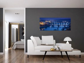 Tablou cu podurile din Praga (120x50 cm)