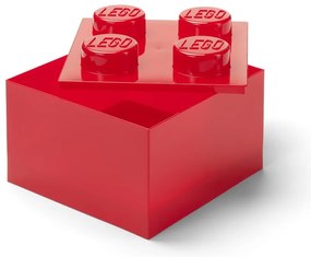 Cutie de depozitare pentru copii roșie din plastic 25x25x18 cm – LEGO®