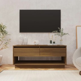 812974 vidaXL Comodă TV, stejar maro, 102x41x44 cm, PAL