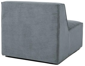 Modul pentru canapea gri cu tapițerie din catifea reiată (de mijloc) Sting – Scandic