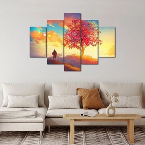 Tablou - casa în deal (150x105 cm)