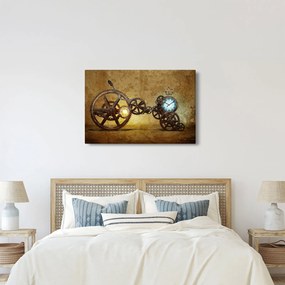 Tablou cu aparatele istorice ale ceasurilor (90x60 cm)