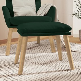 vidaXL Taburet, verde închis, 45x29,5x35 cm, catifea