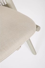 Fotoliu de grădină bej din metal Aloha – Bizzotto