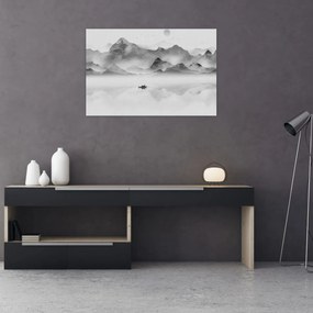 Tablou - Lac japonez (90x60 cm)