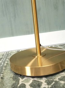 Lampadar cu 3 globuri din sticla cu aspect de marmura Carrara
