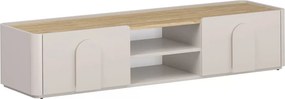 Comodă TV Amilio 170 cm cu sertar - cashmir / stejar uleiat / mânere cashmir