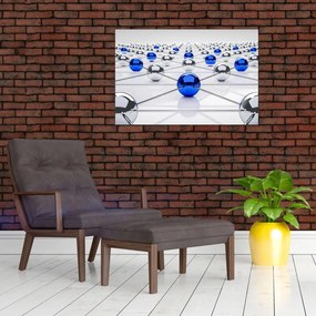 Tablou cu caii legați (90x60 cm)