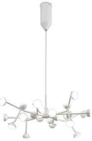 Lustra LED dimabil design modern ADN alb Medium