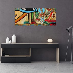 Tablou- Pictură egipteană (120x50 cm)