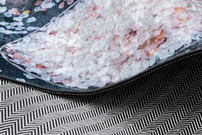 ANDRE 9002 covor lavabil linguri, condimente bucatarie, anti-alunecare - albastre / teracotă