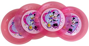 Disney Minnie Junior set de 4 farfurii plate de plastic premium micro, 21 cm