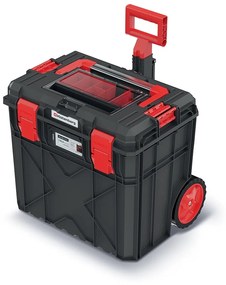 Valisa cu roti A, 51 cm, organizator II, negru