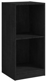 Dulap lateral, negru, 35,5x33,5x76 cm, lemn masiv de pin Negru, 1, 1